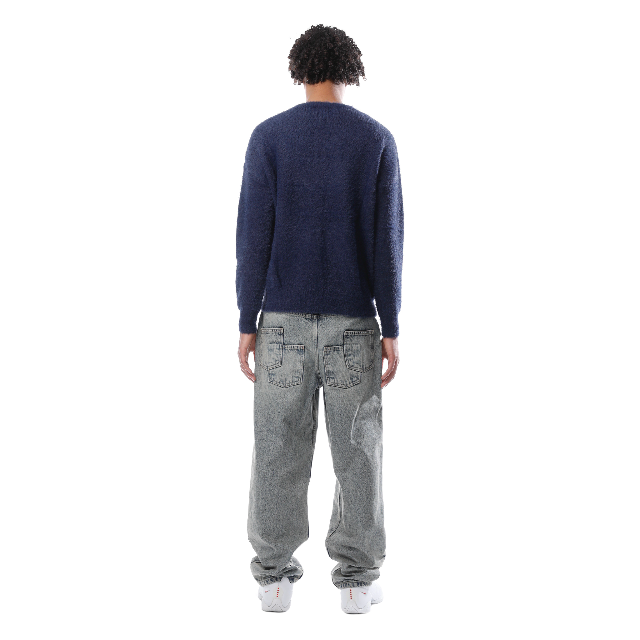 HEART MOHAIR NAVY BLUE