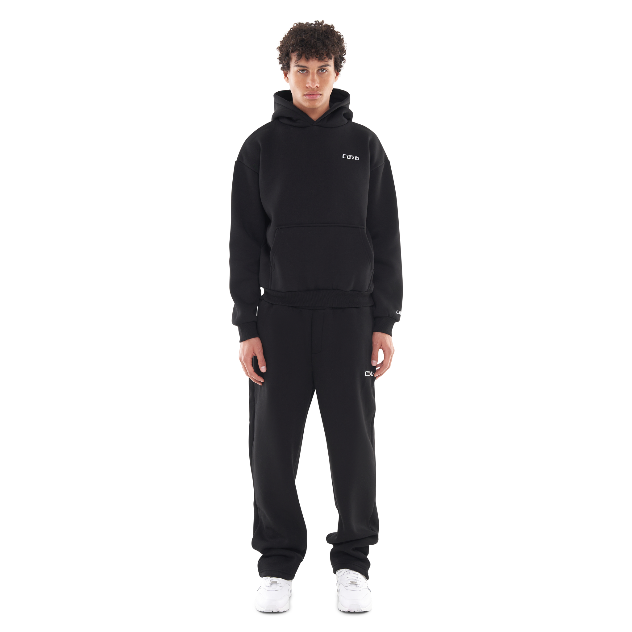 OPEN LEG JOGGER BLACK